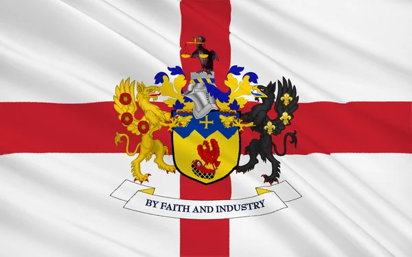 Bandeira do Distrito Metropolitano de Knowsley é um borou metropolitano — Fotografia de Stock