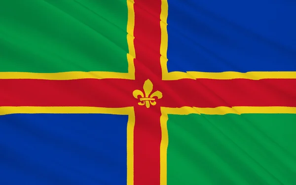 Bandeira de Lincolnshire é um condado da Inglaterra — Fotografia de Stock