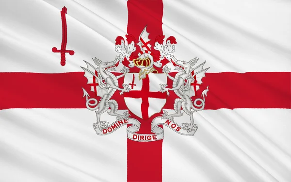 Прапор міста Лондон, Англія — стокове фото