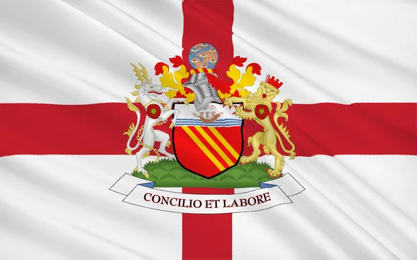Σημαία της πόλης του Μάντσεστερ, Αγγλία — Φωτογραφία Αρχείου