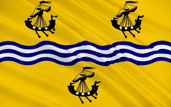 Külső-Hebridák, Skócia, Egyesült Királyság, nagy-Brit zászlaja — Stock Fotó