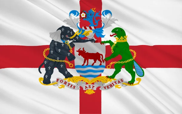 Σημαία της Οξφόρδης είναι μια πόλη, Αγγλία — Φωτογραφία Αρχείου
