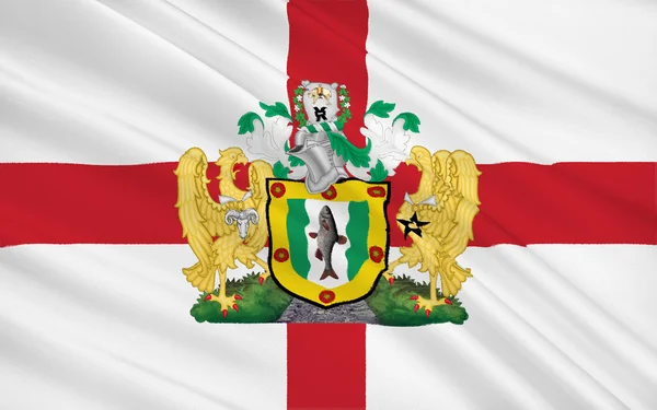 Σημαία της πόλης Μητροπολιτικό Δήμο του Νορθάμπτον, Αγγλία — Φωτογραφία Αρχείου