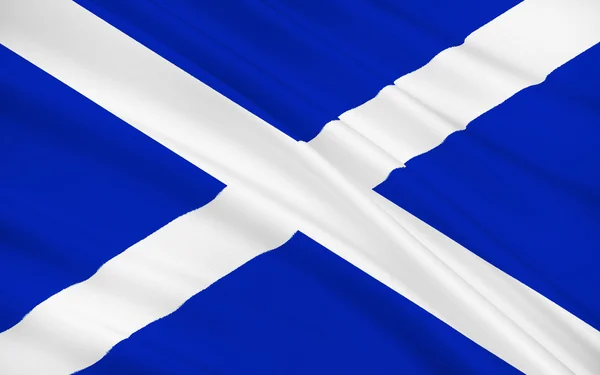 Флаг Шотландии, Соединенного Королевства Великобритании — стоковое фото