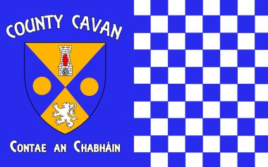 County Cavan bayrağı İrlanda bir ilçesidir