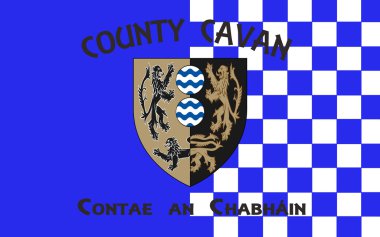 County Cavan bayrağı İrlanda bir ilçesidir