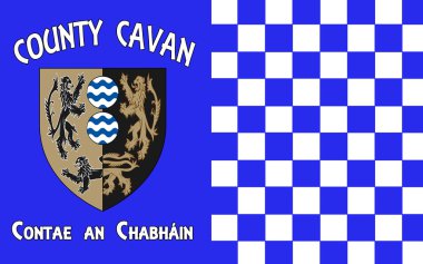 County Cavan bayrağı İrlanda bir ilçesidir