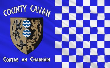 County Cavan bayrağı İrlanda bir ilçesidir