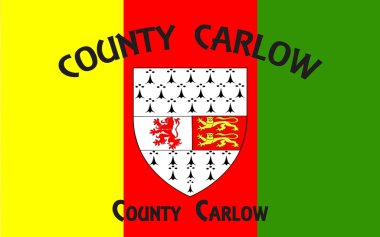 County Carlow bayrağı İrlanda bir ilçesidir