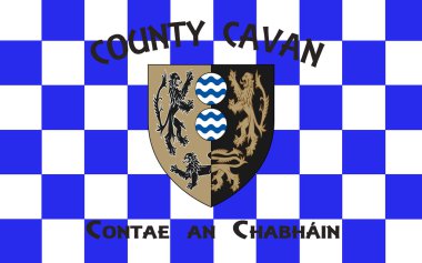 County Cavan bayrağı İrlanda bir ilçesidir