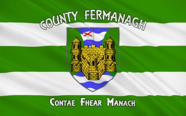 İlçe Fermanagh Kuzey İrlanda bayrağı