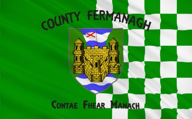 İlçe Fermanagh Kuzey İrlanda bayrağı
