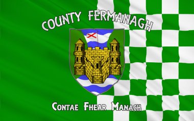 İlçe Fermanagh Kuzey İrlanda bayrağı