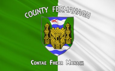 İlçe Fermanagh Kuzey İrlanda bayrağı