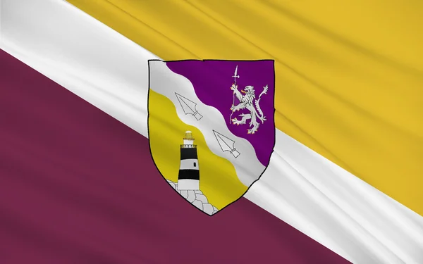 Прапор округу Вексфорд () — округ в Ірландії — стокове фото