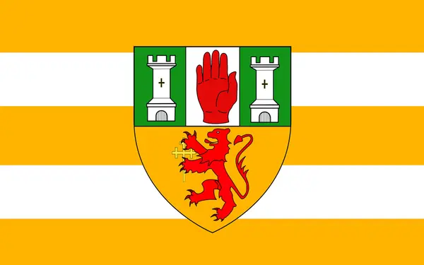 Vlag van County Antrim in Ierland — Stockfoto