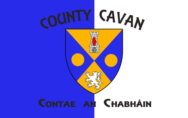La bandiera della contea di Cavan è una contea dell'Irlanda — Foto Stock