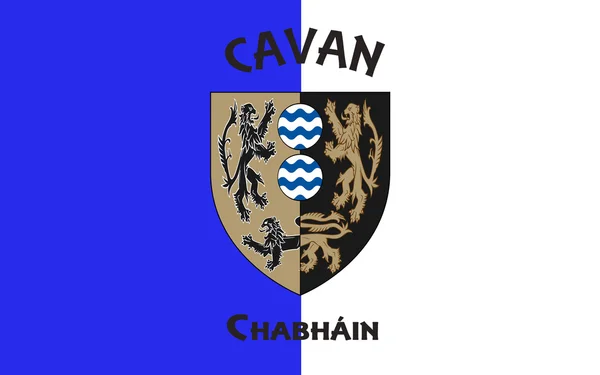 Vlag van County Cavan is een graafschap van Ierland — Stockfoto