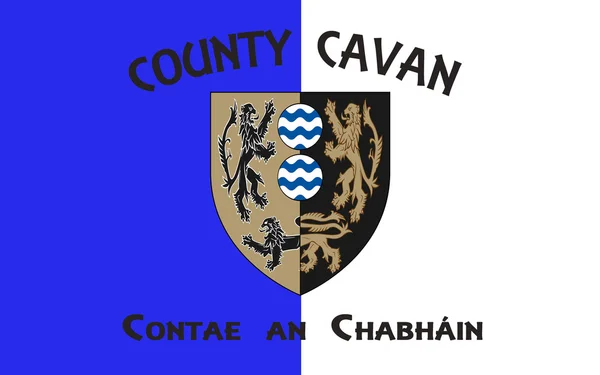 Vlag van County Cavan is een graafschap van Ierland — Stockfoto