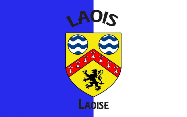 利斯郡的旗子是爱尔兰的一个县 — 图库照片