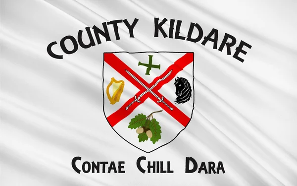 Flaga County Kildare jest hrabstwem w Irlandii — Zdjęcie stockowe