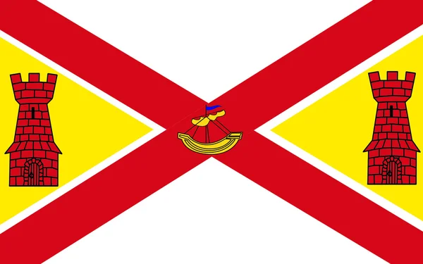 Flag of County Cork is the largest and southernmost county in Ir — Stock Photo, Image