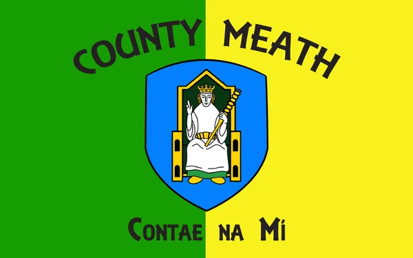 La bandiera della contea di Meath è una contea dell'Irlanda — Foto Stock
