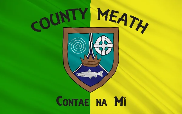 La bandiera della contea di Meath è una contea dell'Irlanda — Foto Stock