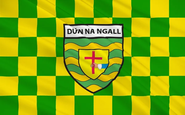 Flagga för grevskapet Donegal är ett grevskap på Irland — Stockfoto