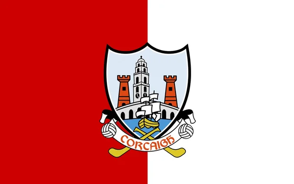 Bandera del Condado de Cork es el condado más grande y meridional de Ir —  Fotos de Stock