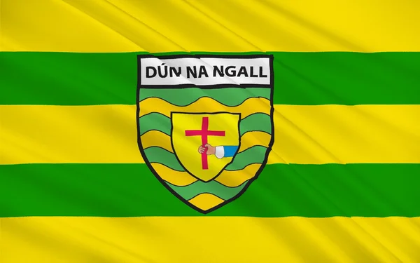 Bandeira do Condado de Donegal é um condado da Irlanda — Fotografia de Stock