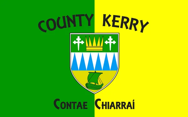 Bandera del Condado de Kerry es un condado de Irlanda. — Foto de Stock