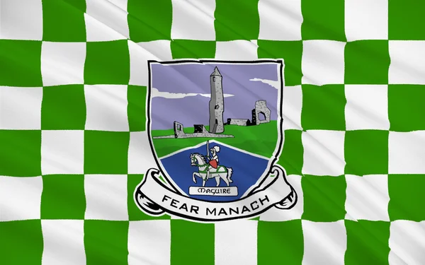 County Fermanagh, Észak-Írország zászlaja — Stock Fotó