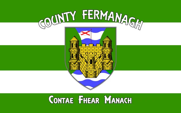 Bandiera della Contea di Fermanagh in Irlanda del Nord — Foto Stock