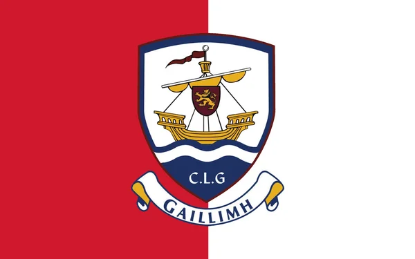 Galway megye zászlaja is a megye, a Nyugat-Írországban — Stock Fotó
