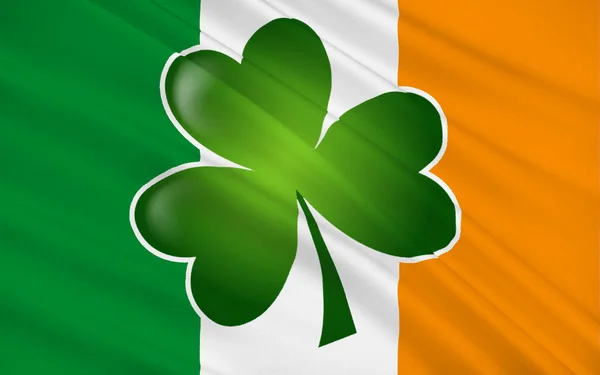Republiken Irlands flagga — Stockfoto