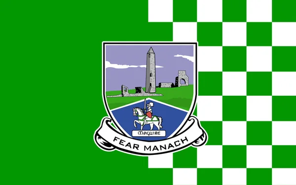 Flag of County Fermanagh in Northern Ireland — Stock Photo, Image