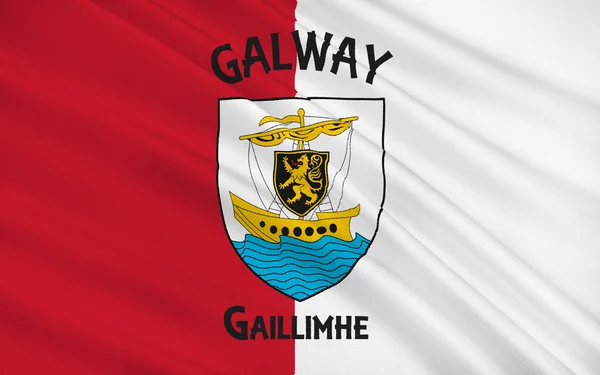 Σημαία του County Galway είναι μια κομητεία στη Δυτική Ιρλανδία — Φωτογραφία Αρχείου