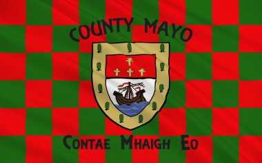 County Mayo bayrağı İrlanda bir ilçesidir