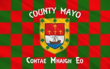 County Mayo bayrağı İrlanda bir ilçesidir