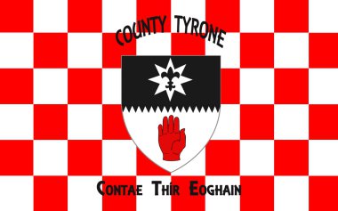 County Tyrone bayrağı İrlanda bir ilçesidir