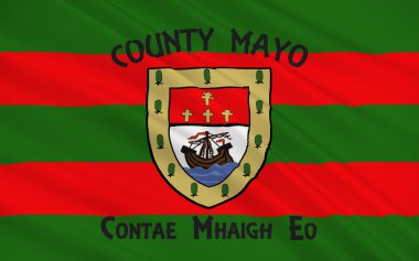 County Mayo bayrağı İrlanda bir ilçesidir