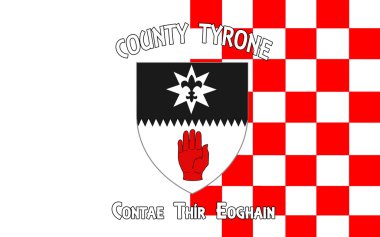 County Tyrone bayrağı İrlanda bir ilçesidir