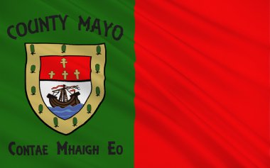 County Mayo bayrağı İrlanda bir ilçesidir