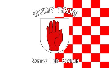 County Tyrone bayrağı İrlanda bir ilçesidir