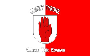County Tyrone bayrağı İrlanda bir ilçesidir