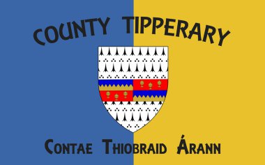 County Tipperary bayrağı İrlanda bir ilçesidir