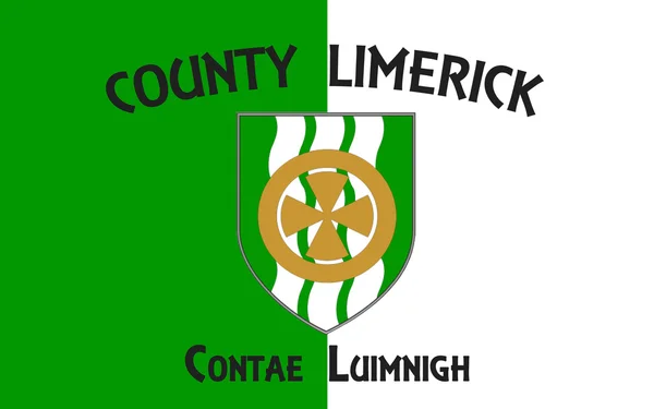Limerick megye zászlaja is egy county, Írország — Stock Fotó