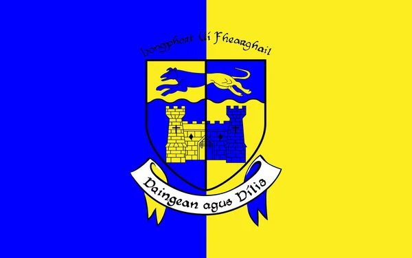 Flaga County Longford jest hrabstwem w Irlandii — Zdjęcie stockowe