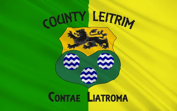 Flaga County Leitrim jest hrabstwem w Irlandii — Zdjęcie stockowe